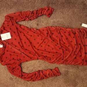 NWT Reformation Emerson Knit Dress Red - Size M